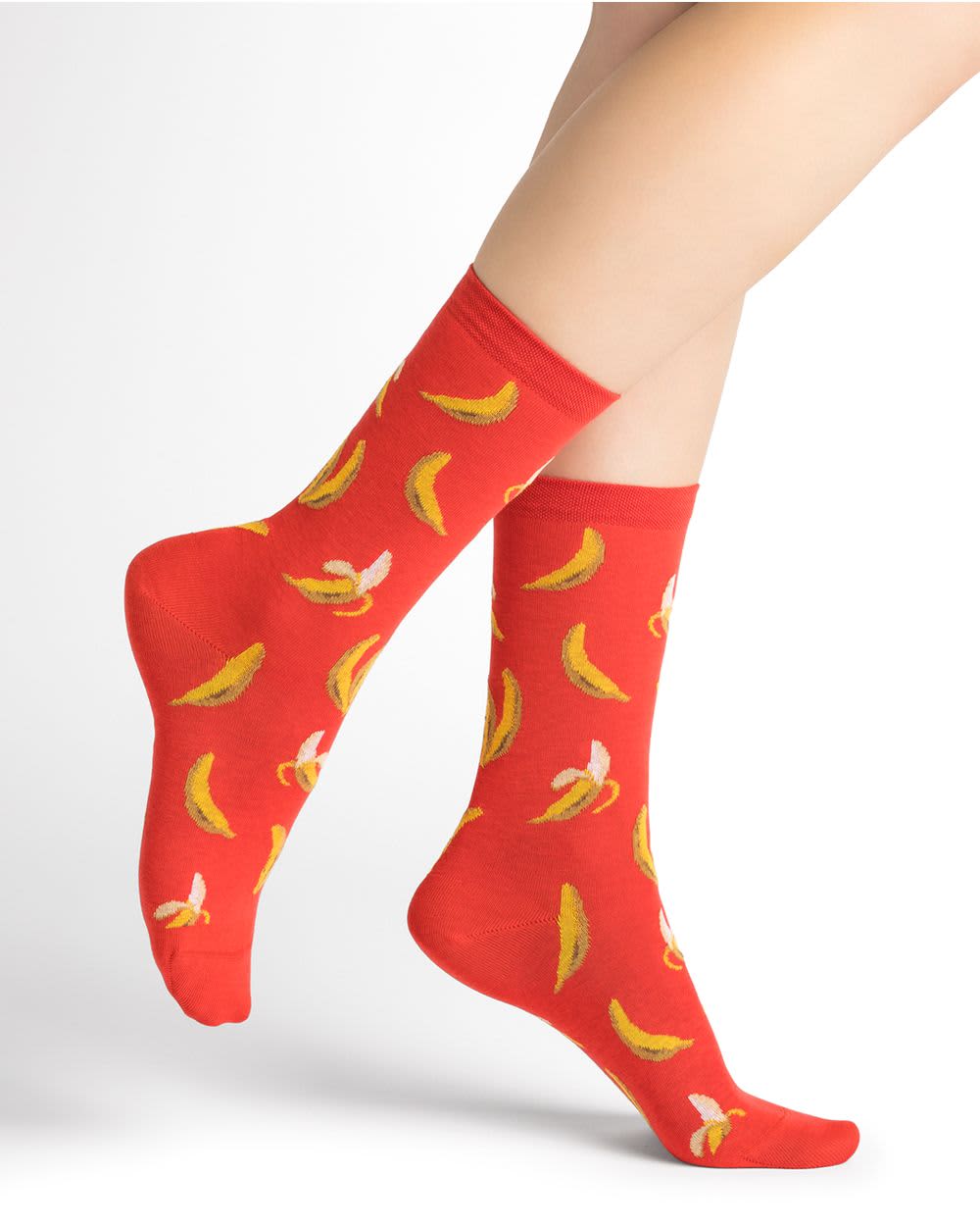 Bleu Forêt Chaussette Banane