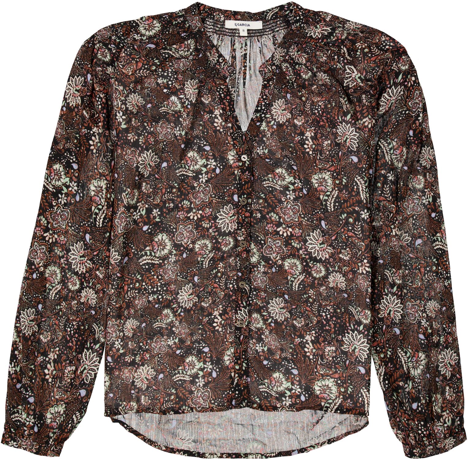 Garcia Chemisier Noir avec imprimé Allover – Image 2